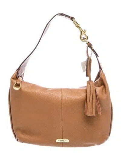 Pre-owned Coach Leather Shoulder Bag In Brown