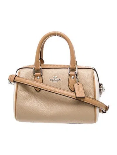Pre-owned Coach Leather Shoulder Bag In Brown