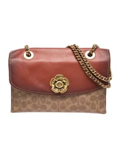 Pre-owned Coach Leather Shoulder Bag In Brown