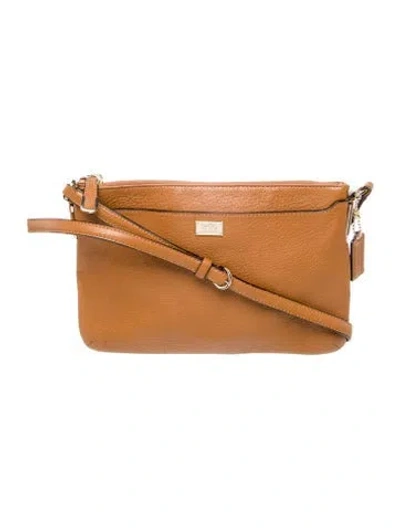 Pre-owned Coach Leather Shoulder Bag In Brown