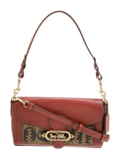 Pre-owned Coach Leather Shoulder Bag In Brown