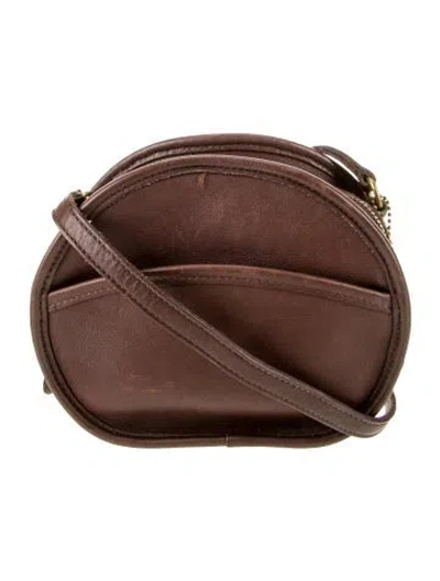 Pre-owned Coach Leather Shoulder Bag In Brown