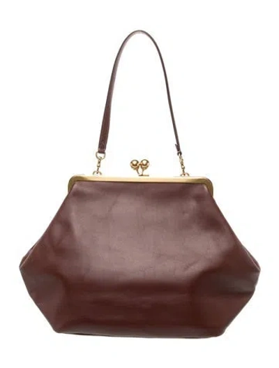 Pre-owned Coach Leather Shoulder Bag In Brown