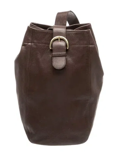 Pre-owned Coach Leather Shoulder Bag In Brown