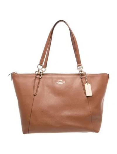 Pre-owned Coach Leather Shoulder Bag In Brown