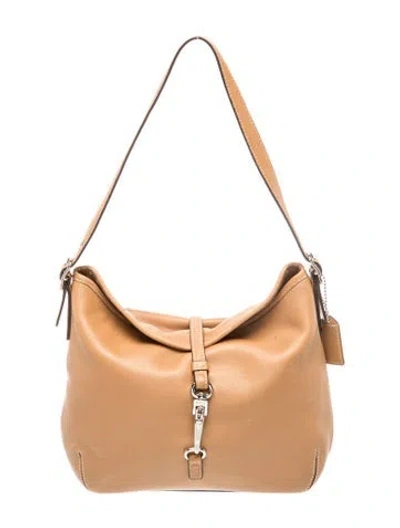 Pre-owned Coach Leather Shoulder Bag In Brown