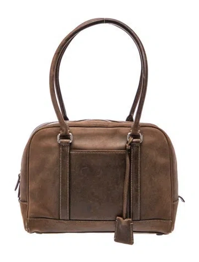 Pre-owned Coach Leather Shoulder Bag In Brown