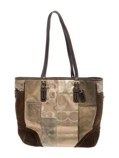 Pre-owned Coach Leather Shoulder Bag In Brown