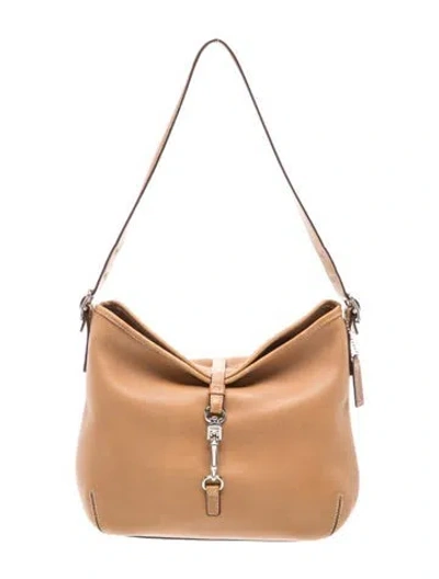 Pre-owned Coach Leather Shoulder Bag In Brown