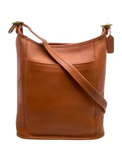 Pre-owned Coach Leather Shoulder Bag In Brown