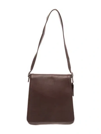 Pre-owned Coach Leather Shoulder Bag In Brown