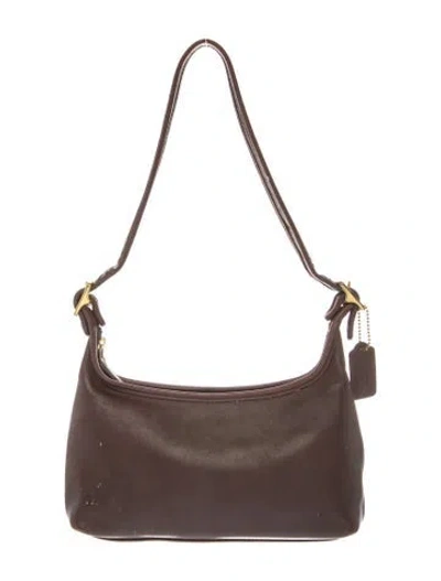 Pre-owned Coach Leather Shoulder Bag In Brown