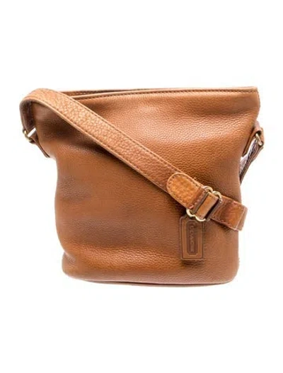 Pre-owned Coach Leather Shoulder Bag In Brown