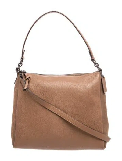 Pre-owned Coach Leather Shoulder Bag In Brown