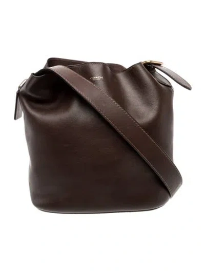 Pre-owned Coach Leather Shoulder Bag In Brown
