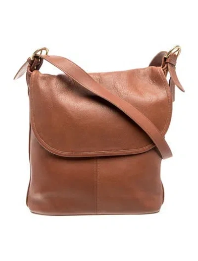 Pre-owned Coach Leather Shoulder Bag In Brown