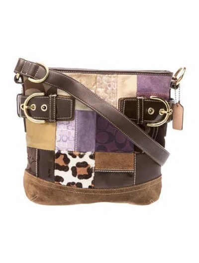Pre-owned Coach Leather Shoulder Bag In Brown
