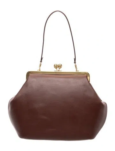 Pre-owned Coach Leather Shoulder Bag In Brown