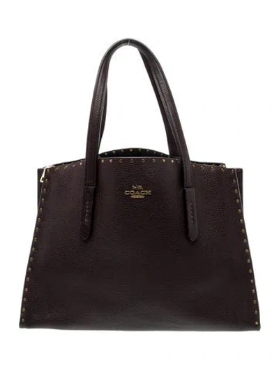 Pre-owned Coach Leather Shoulder Bag In Brown
