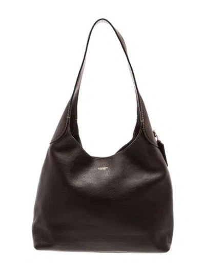 Pre-owned Coach Leather Shoulder Bag In Brown