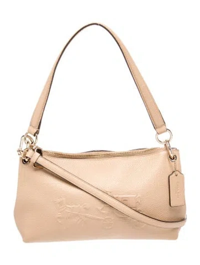 Pre-owned Coach Leather Shoulder Bag In Brown