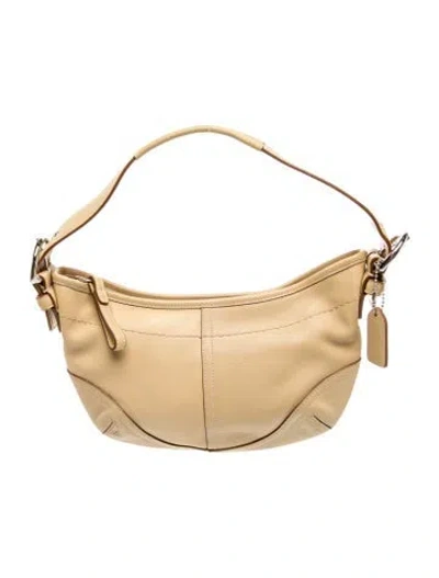 Pre-owned Coach Leather Shoulder Bag In Brown