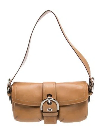 Pre-owned Coach Leather Shoulder Bag In Brown