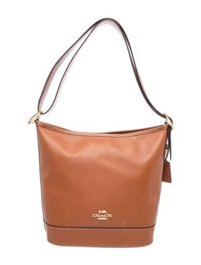 Pre-owned Coach Leather Shoulder Bag In Brown