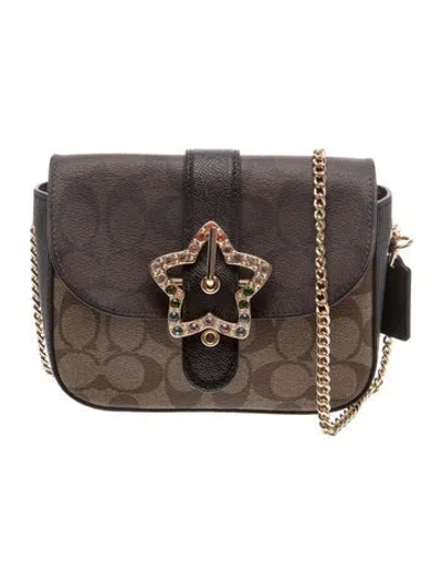 Pre-owned Coach Leather Shoulder Bag In Brown