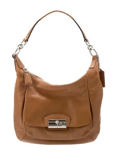 Pre-owned Coach Leather Shoulder Bag In Brown