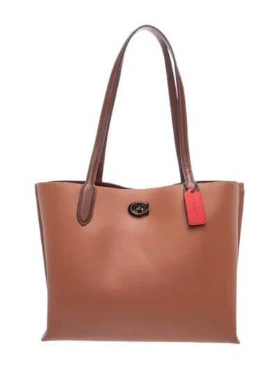 Pre-owned Coach Leather Shoulder Bag In Brown
