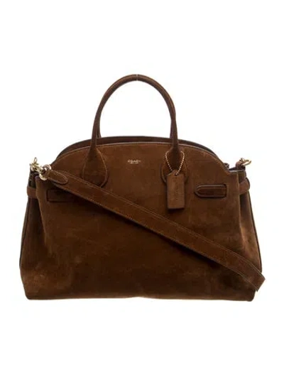 Pre-owned Coach Leather Shoulder Bag In Brown