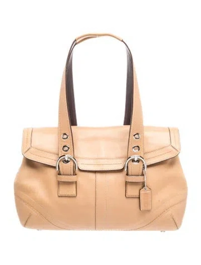 Pre-owned Coach Leather Shoulder Bag In Brown