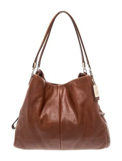 Pre-owned Coach Leather Shoulder Bag In Brown
