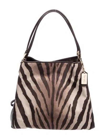 Pre-owned Coach Leather Shoulder Bag In Brown