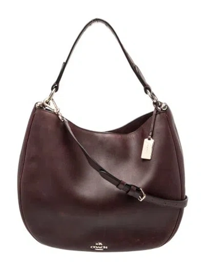 Pre-owned Coach Leather Shoulder Bag In Brown