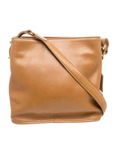 Pre-owned Coach Leather Shoulder Bag In Brown