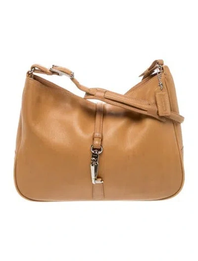 Pre-owned Coach Leather Shoulder Bag In Brown