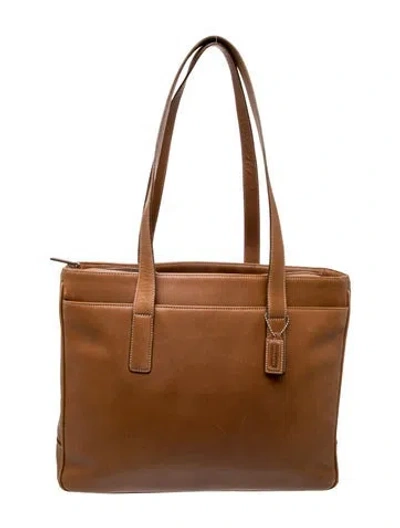 Pre-owned Coach Leather Shoulder Bag In Brown