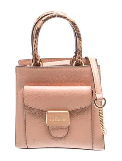 Pre-owned Coach Leather Shoulder Bag In Brown