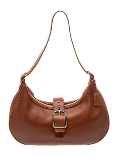 Pre-owned Coach Leather Shoulder Bag In Brown