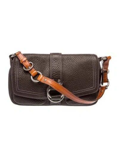 Pre-owned Coach Leather Shoulder Bag In Brown