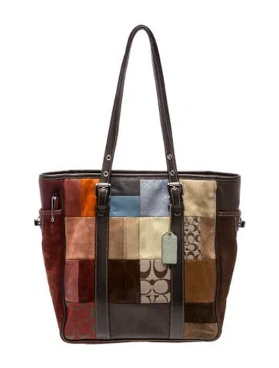 Pre-owned Coach Leather Shoulder Bag In Brown