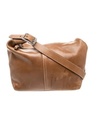 Pre-owned Coach Leather Shoulder Bag In Brown
