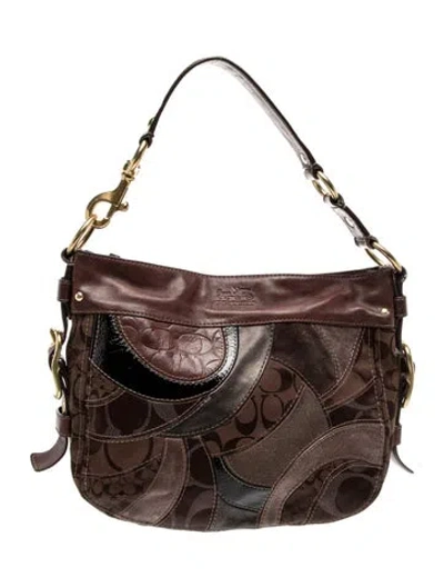 Pre-owned Coach Leather Shoulder Bag In Brown