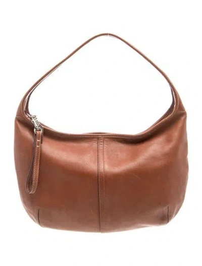 Pre-owned Coach Leather Shoulder Bag In Brown