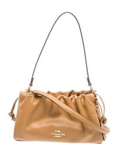 Pre-owned Coach Leather Shoulder Bag In Brown