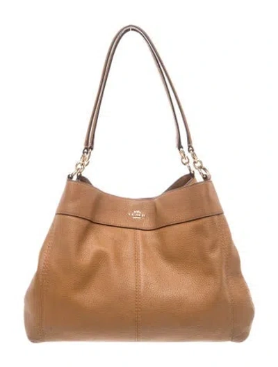 Pre-owned Coach Leather Shoulder Bag In Brown