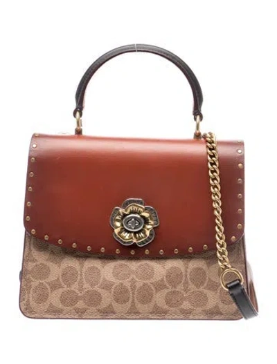Pre-owned Coach Leather Shoulder Bag In Brown
