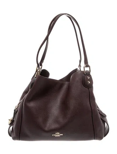 Pre-owned Coach Leather Shoulder Bag In Brown